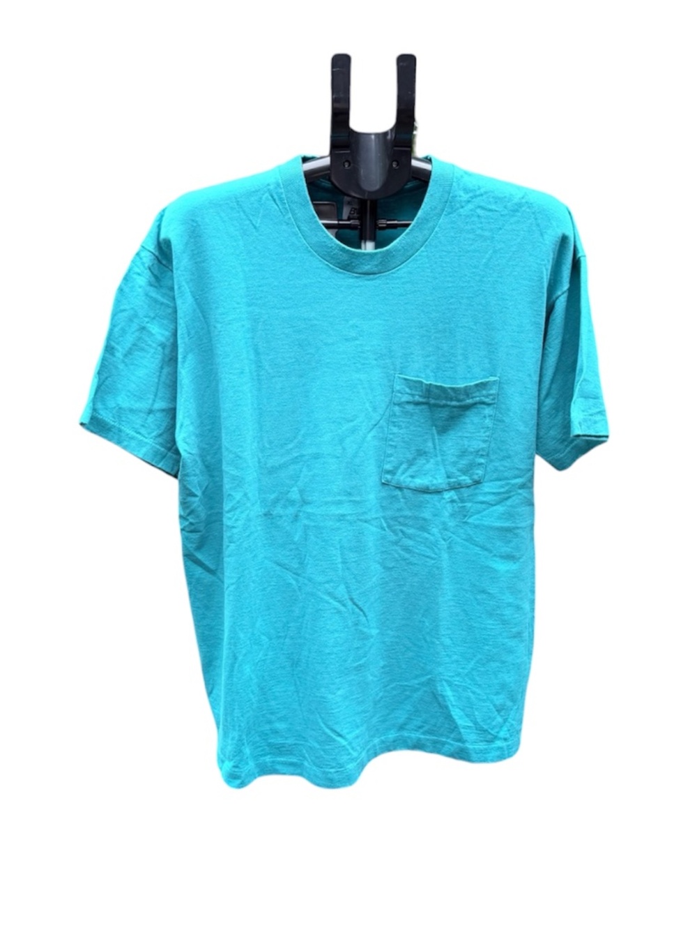 Vintage 90s BVD Single Stitch Teal Pocket T-Shirt Mens XL USA Made Streetwear